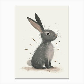 Jersey Wooly Rabbit Nursery Illustration 1 Canvas Print