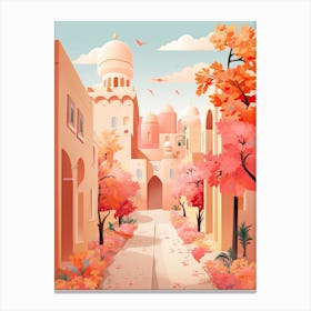 Abu Dahbi In Autumn Fall Travel Art 2 Canvas Print