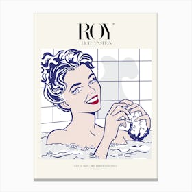 Girl In Bath 1963 Poster Stampe su tela