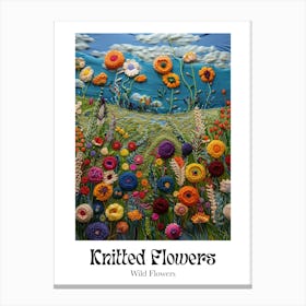 Knitted Flowers Wild Flowers 7 Canvas Print