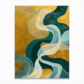 Abstract Wave Painting 7 Canvas Print
