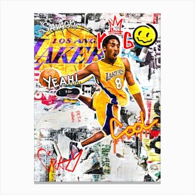 Kobe Bryant La Lakers 2 Canvas Print