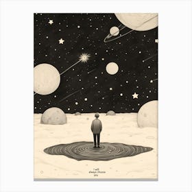 Man On The Moon Canvas Print