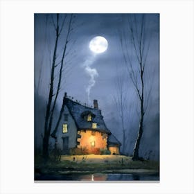 House In The Woods Canvas Print