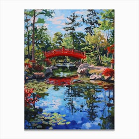 Japanese Garden In Holland Park London Parks Garden 4 Painting Canvas Print