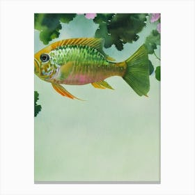 Tang Fish Storybook Watercolour Canvas Print