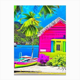 Providencia Island Colombia Pop Art Photography Tropical Destination Canvas Print