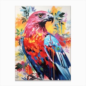 Colourful Bird Painting Harrier 3 Canvas Print
