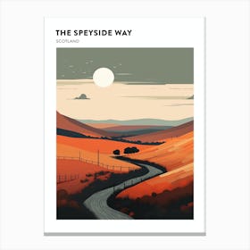 The Speyside Way Scotland 2 Hiking Trail Landscape Poster Canvas Print