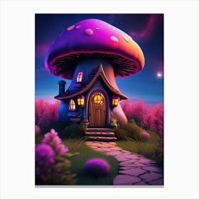 Magical Mushroom House 1 Canvas Print