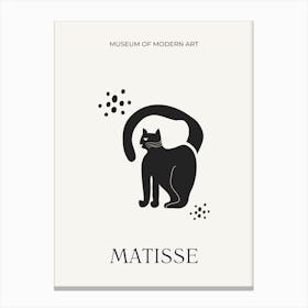 Matisse Black Cat Canvas Print