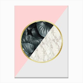 Floral collage 4 Canvas Print