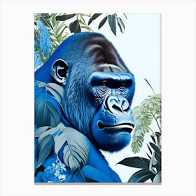 Gorilla In Jungle Gorillas Decoupage 3 Canvas Print