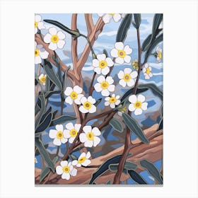 Forget Me Not 5 Flower Painting Canvas Print