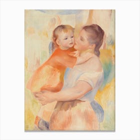 Washerwoman And Child, Pierre Auguste Renoir Canvas Print