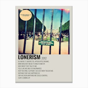 Tame Impala Lonerism Album Cover 2 Canvas Poster Wall Art Decor Canvas Print