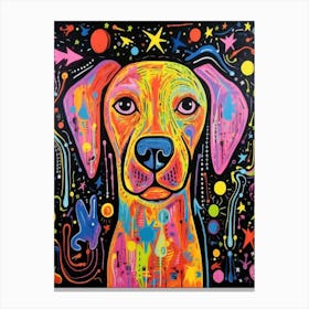 Psychedelic Dog Canvas Print