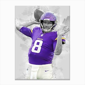 Kirk Cousins Minnesota Vikings Canvas Print