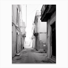 Siracusa, Italy, Black And White Photography 3 Canvas Print