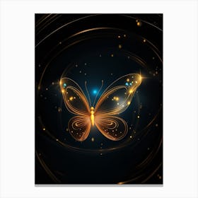 Golden Butterfly 52 Canvas Print