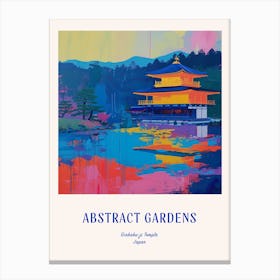 Colourful Gardens Ginkaku Ji  Temple Japan 6 Blue Poster Canvas Print