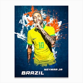 Neymar Brazil Canvas Print