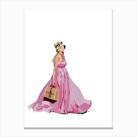 Pink Fashion moment Canvas Print