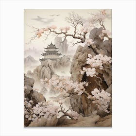 Chinese Plum  Flower Victorian Style 0 Canvas Print