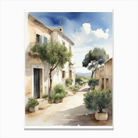 Puglia, Italy with olive trees Canvas Print