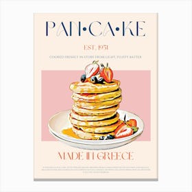Pancake Mid Century Canvas Print