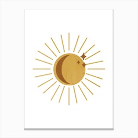Sun And Moon 1 Canvas Print