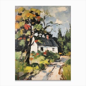 Cottage In The Countryside Painting 17 Canvas Print