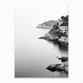 Lerici, Italy, Black And White Photography 2 Canvas Print