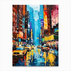 New York City Taxis Canvas Print