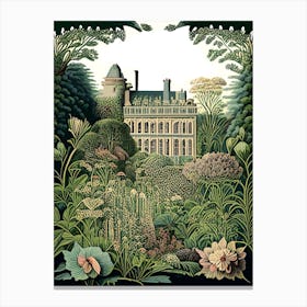 Mount Stewart House And Gardens, United Kingdom Vintage Botanical Canvas Print