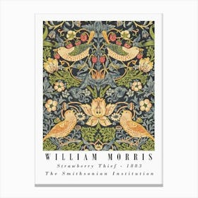 William Morris inpired Strawberry Thyme Canvas Print