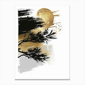 Asian Brushstrokes 1 Canvas Print