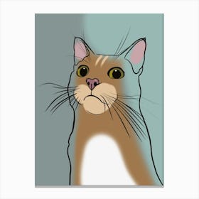 Cat Portrait Canvas Print