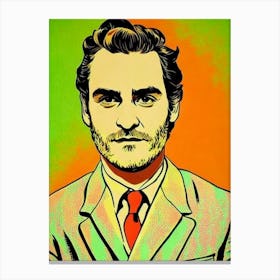 Joaquin Phoenix Colourful Pop Movies Art Movies Canvas Print