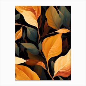 Autumn Leaves Wallpaper Canvas Print