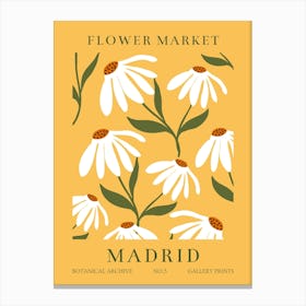 Flower Market Madrid Canvas Print