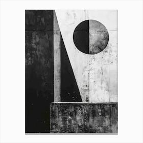 Abstract Black And White Painting 6 Canvas Print