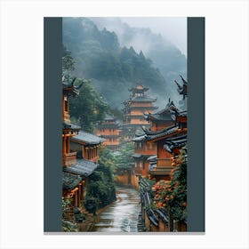 Chinese Village Canvas Print