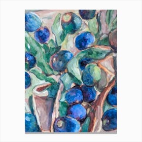 Damson Classic Fruit Canvas Print