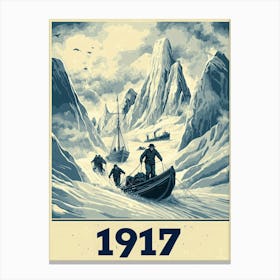 Aihrgdesign A Vintage Adventure Poster Of A Dramatic Polar Re F0e0ef7a Bb55 41ee 9f15 516a0fc5b84f 1 Canvas Print