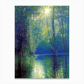 Bois Des Moutiers, France Classic Monet Style Painting Canvas Print