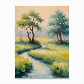 Stream And Trees 1 Canvas Print