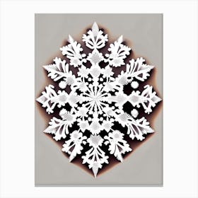 Pattern, Snowflakes, Marker Art 1 Canvas Print
