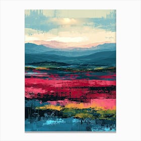 Landscape | Pixel Art Series 1 Canvas Print