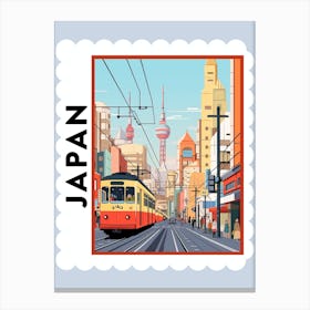 Japan 3 Travel Stamp Poster Canvas Print